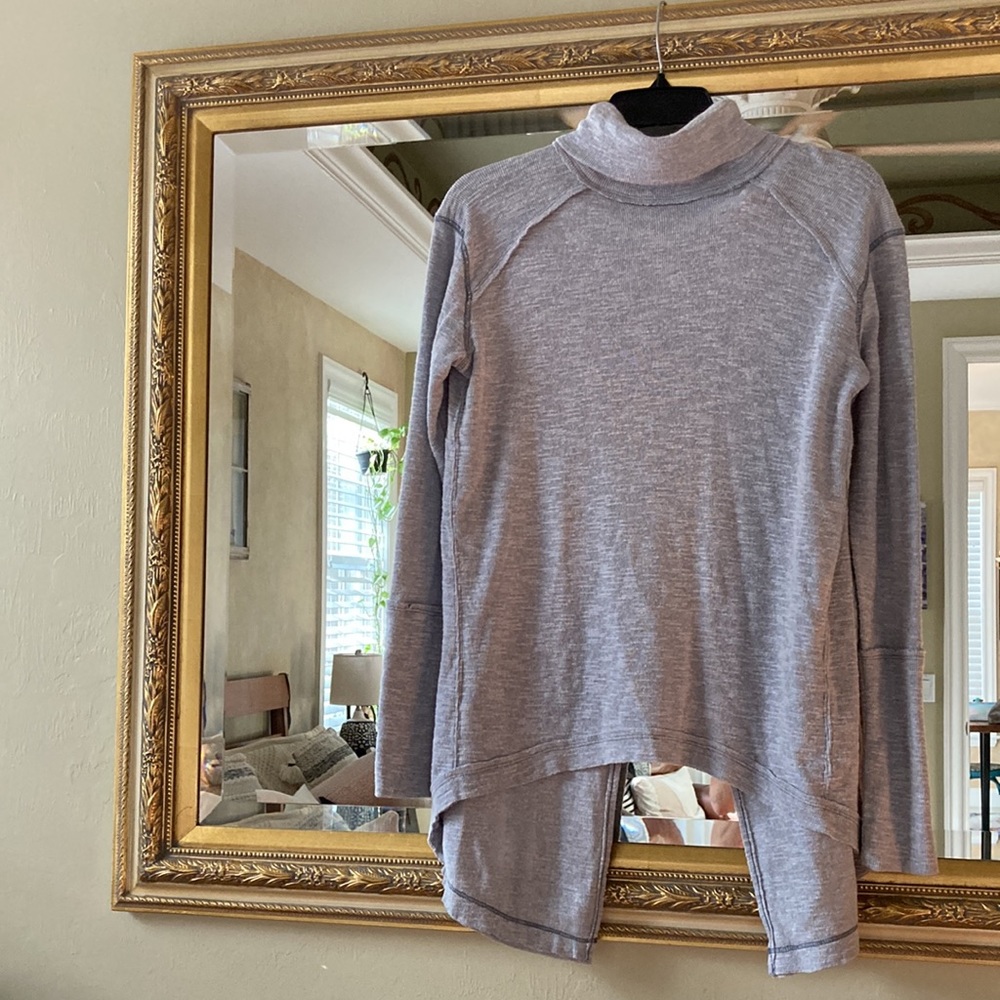 Free People open back cotton blend lightweight sweater top - Picture 10 of 13
